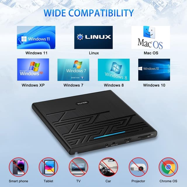 Thumbnail 4 de NOLYTH Externes DVD Laufwerk USB 3.0 Type-C