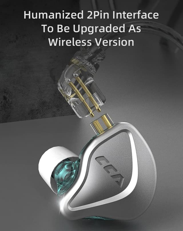 Thumbnail 6 de CCA NRA In-Ear-Kopfhörer mit Elektret-Technologie und abnehmbarem 2-poligem Kabel (inkl. Mikrofon)