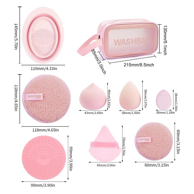 Detalle 2 de MAANGE Pinselset Makeup 49-teilig – Profi-Schminkpinsel für Foundation, Lidschatten & Co.