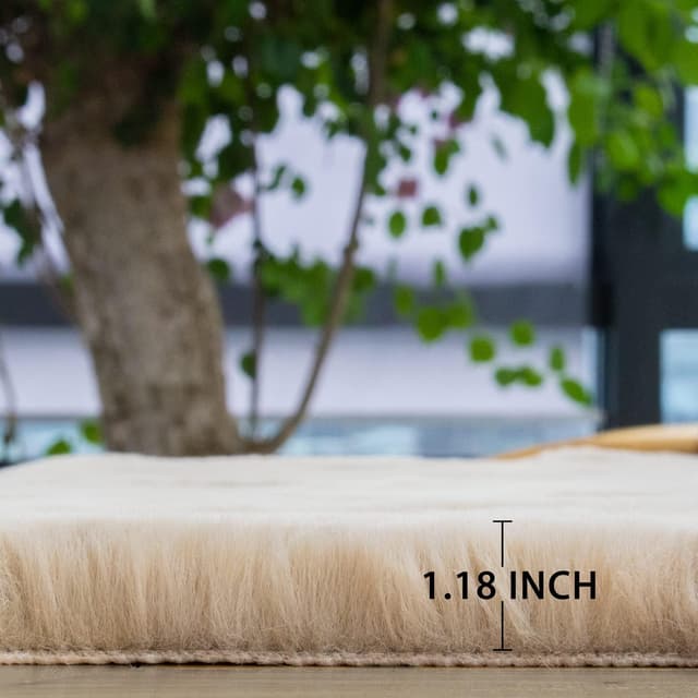 Thumbnail 1 de ORINOVA Teppich Beige 150x215 cm Flauschig