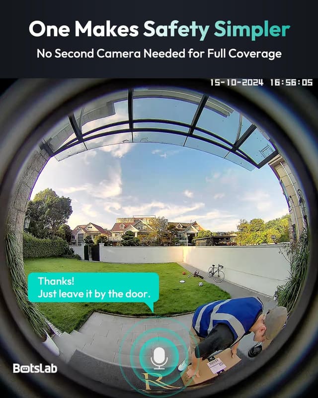 Detalle de BOTSLAB 5MP Video Doorbell Camera 150‑Day Battery