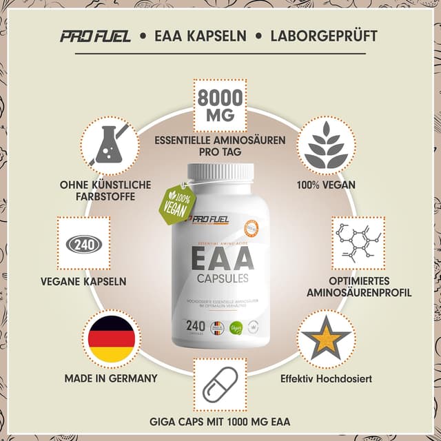 Detalle 2 de EAA Kapseln 240 Giga Caps mit 1000 mg