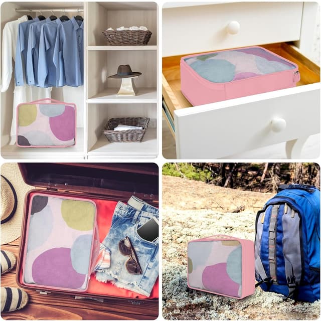 Thumbnail 6 de Packing Cubes 12-teilig – Large Suitcase Organizer (Koffer Organizer & Packtaschen) in verschiedenen Größen, Farbe Pink