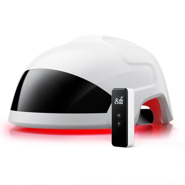 Detalle de OVEKPA Red Light Therapy Laser Cap for Hair Growth (FDA-cleared) — at-home LLLT for men & women