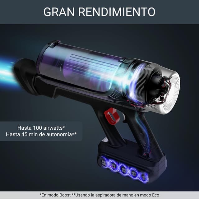 Detalle 2 de Rowenta Xforce Flex 9.60 Allergy – Aspirador escoba sin cable 🧹