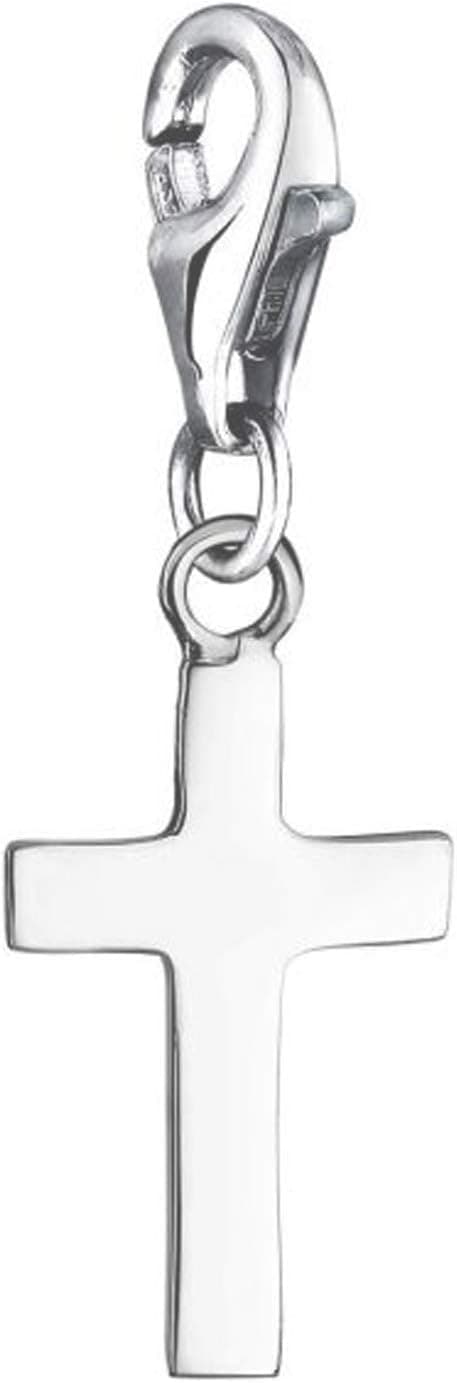 Detalle de Nenalina Kreuz Karabiner Charm Anhänger aus 925 Sterling Silber (713006-000) für Bettelarmbänder