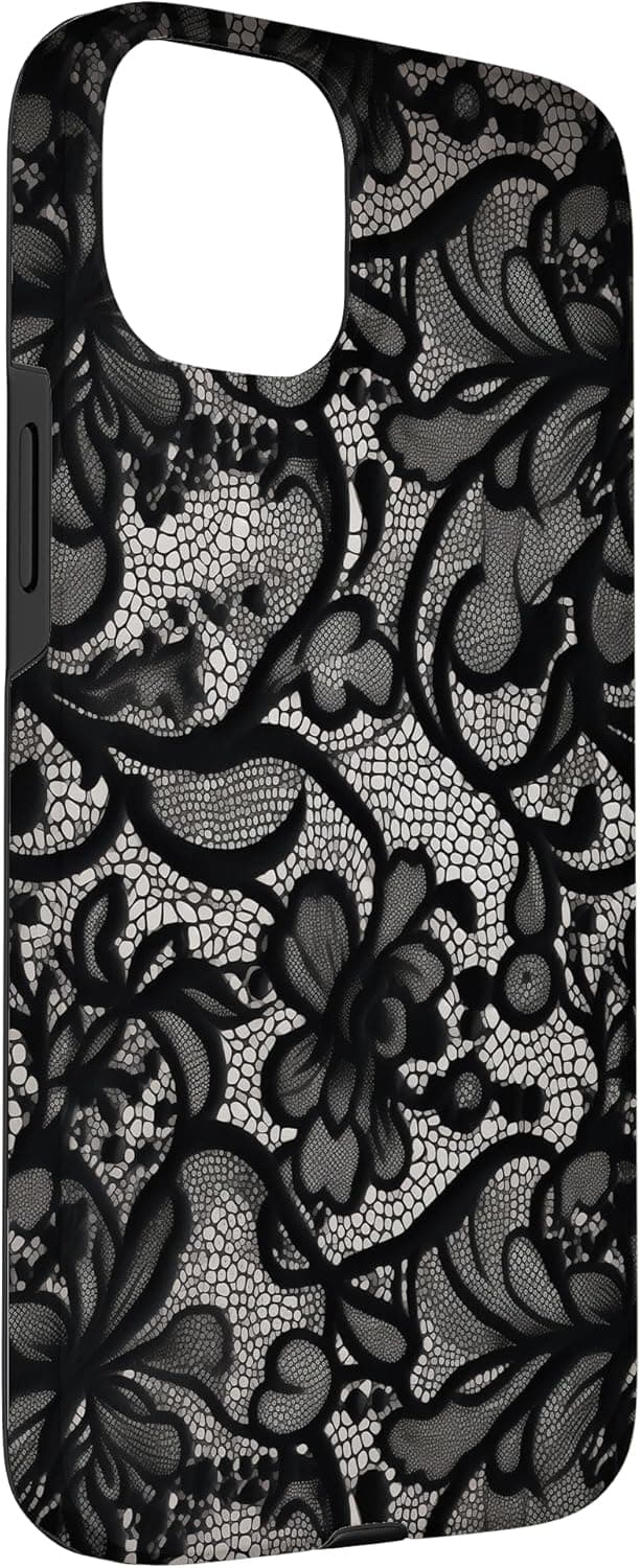Detalle de Coque iPhone 15 Plus dentelle noire