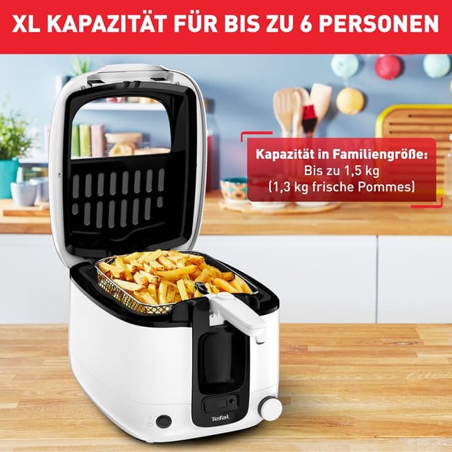 Detalle de Tefal Fritteuse Super Uno FR3140 mit Timer, 2,2 Liter & Geruchsfilter