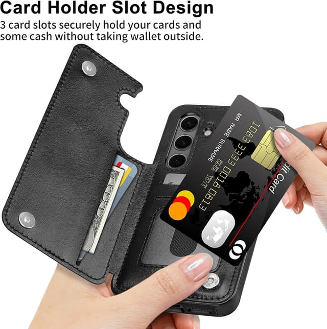 Thumbnail 1 de Coolden Leder Flip Hülle Galaxy S24