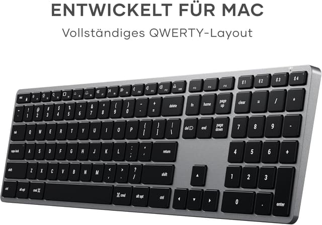 Detalle de SATECHI Slim X3 Bluetooth Tastatur 4 Geräte ⌨