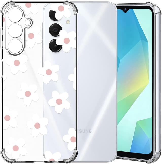 Thumbnail 6 de ChoosEU transparente Hülle für Samsung Galaxy S24 FE 5G – weiches TPU/Silikon Case mit Luftpolster-Ecken und Herzmotiv