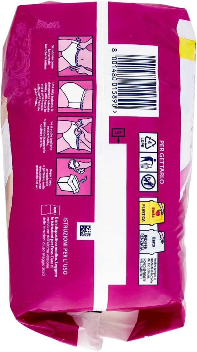 Detalle 2 de Assorbenti per urina Lines Specialist Pants Discreet, taglia M (8 pezzi)