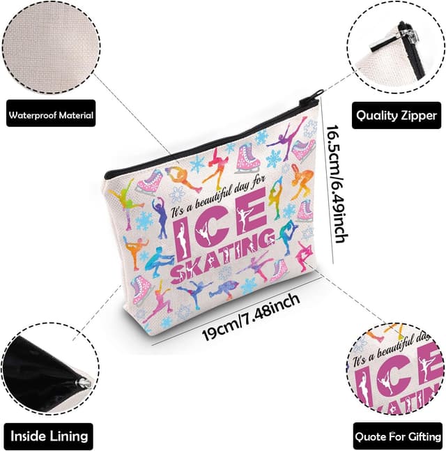 Detalle de Skater Survival Kit ice skating gift makeup bag & toiletry bag (waterproof polyester)