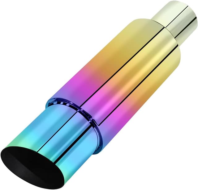 Thumbnail 6 de Bielpord Universal Stainless Steel Exhaust Muffler Tip (15" length, 2'' inlet / 3'' outlet)