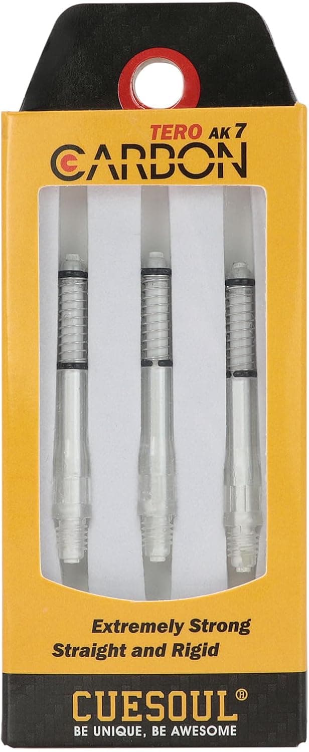 Thumbnail 6 de CUESOUL TERO AK7 Carbon Dart Shafts (Stem, Built-in Spring) – Set of 3