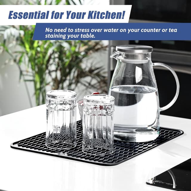 Detalle 2 de KitchenRaku Abtropfmatte 40x30 cm Silikon