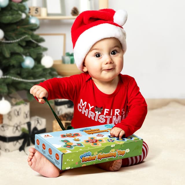 Thumbnail 5 de Baby Suction Cup Spinning Top Toys 4 pcs