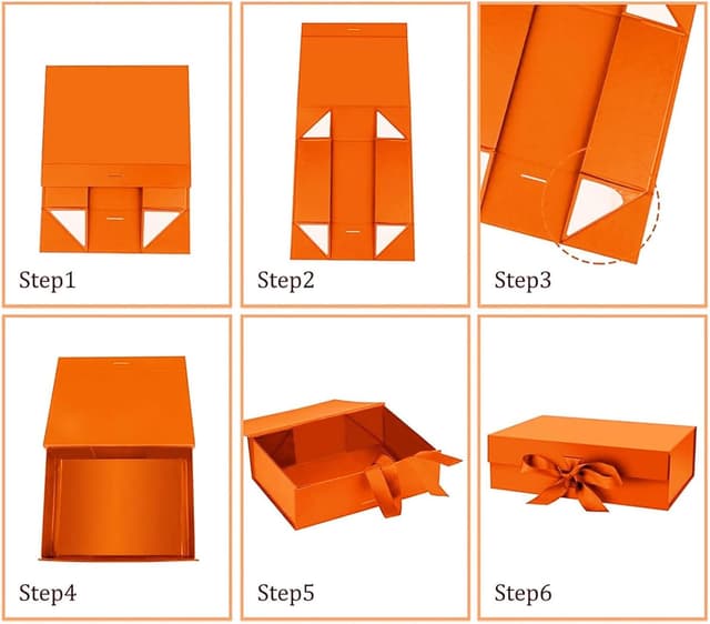 Detalle 2 de Magnetische Geschenkbox 23x17x7 cm mit Schleife