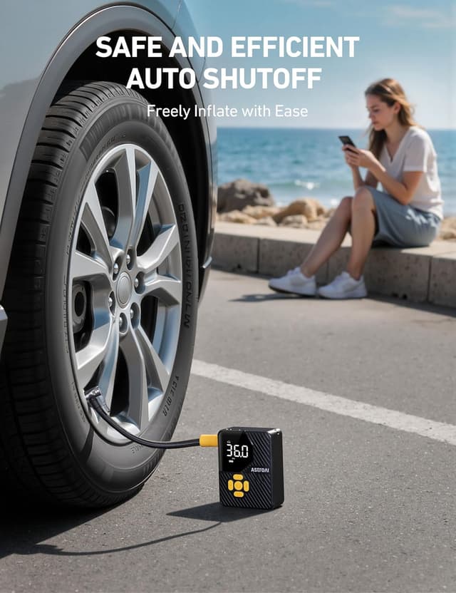 Thumbnail 4 de AstroAI L7 Mini Portable Tire Inflator 150 PSI
