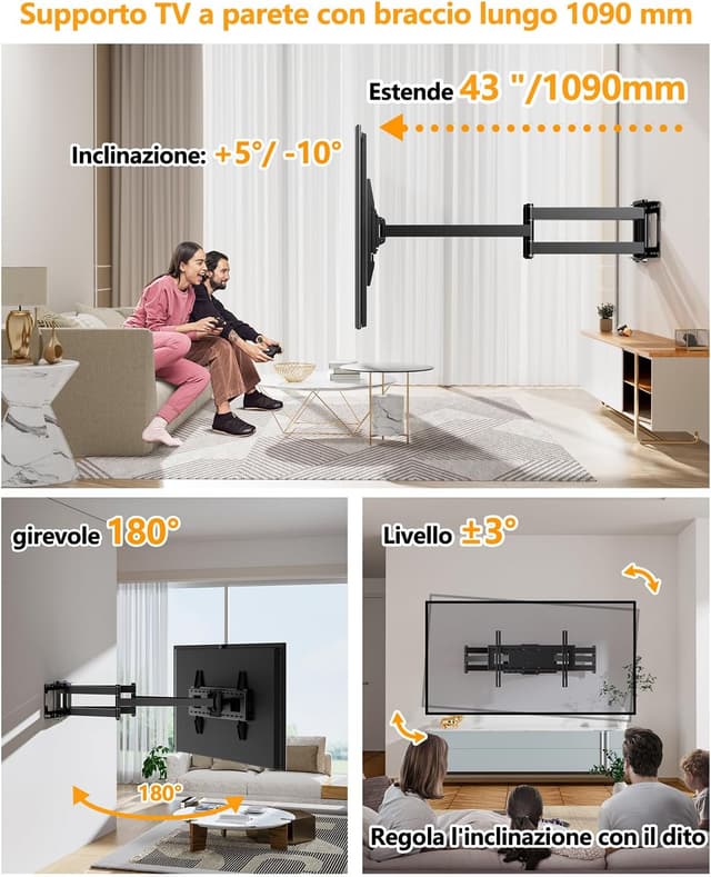 Thumbnail 4 de FORGING MOUNT Braccio Doppio TV 1090mm