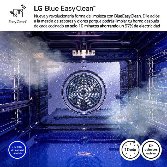 Detalle de Horno LG Instaview multifunción con vapor y freidora 🍽
