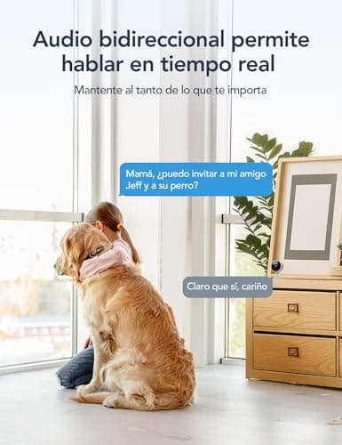 Detalle 2 de GNCC GC3 Cámara WiFi Interior 1080P 2.4GHz para bebé y mascotas con IA y visión nocturna
