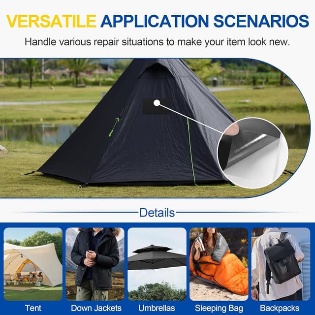 Thumbnail 5 de Sgooyir Parches Autoadhesivos Nylon Verde Oliva 15x160cm ✨