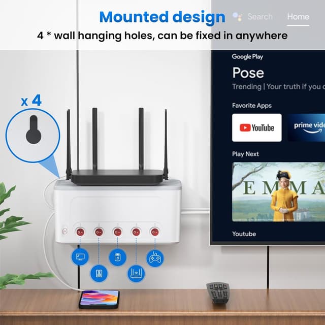 Thumbnail 6 de HoniHom Kabelbox 29×14×14 cm 🔌