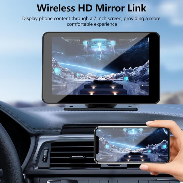 Thumbnail 2 de Portable Wireless 7" Car Stereo with CarPlay