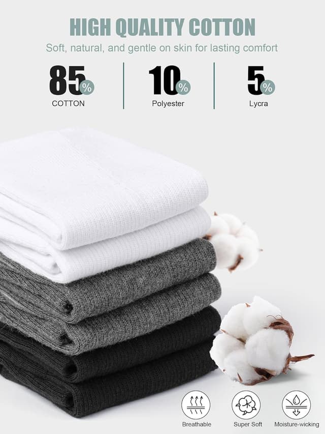 Detalle de Natugloe ankle socks 8 pairs, anti blister