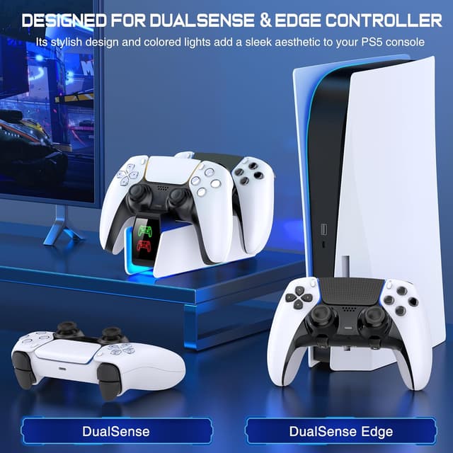Detalle de PS5 controller charger station for DualSense