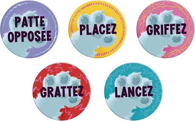 Detalle 2 de Hasbro Gaming Griffe-Matou (édition française) : jeu de cartes du félin malin pour 3 à 6 joueurs dès 8 ans