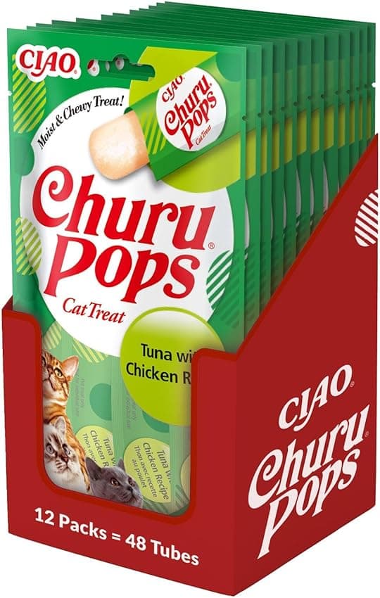 Imagen de CHURU Cat Pops Receta DE ATUN con Pollo 12x60 g en OfertitasTOP