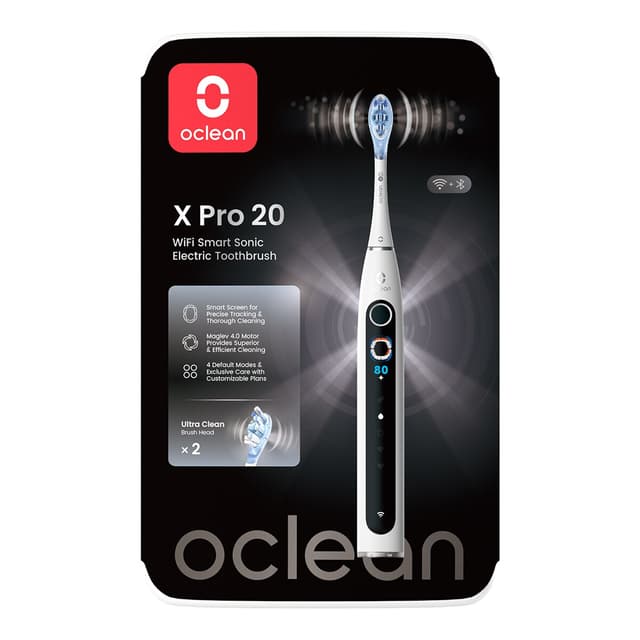 Detalle de Oclean X Pro 20 blanco — cepillo dental eléctrico 1 unidad