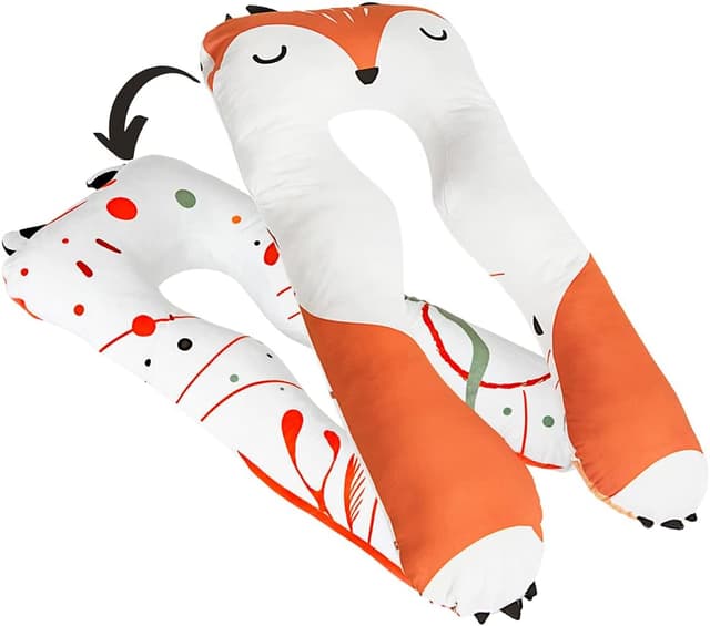 Detalle 2 de MAKOSAS Oreiller Confort Enfant 4-12 ans en U ergonomique, compagnon de sommeil pour junior