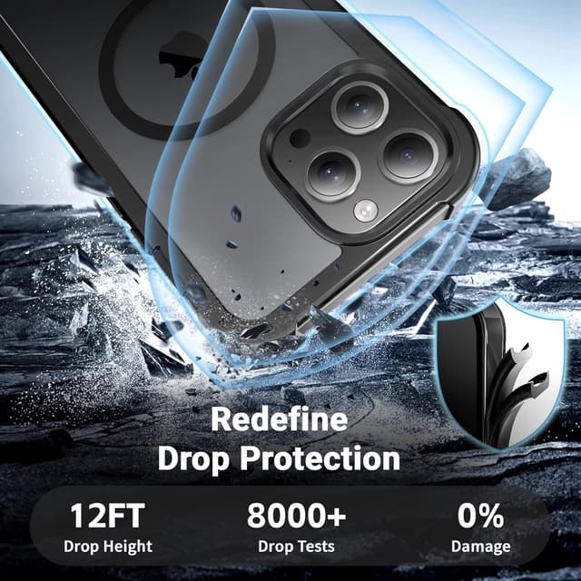 Detalle de Jaroco Magnetic Case for iPhone 13 Pro Max (6.7 in) — MagSafe, Shockproof 2-Layer Bumper