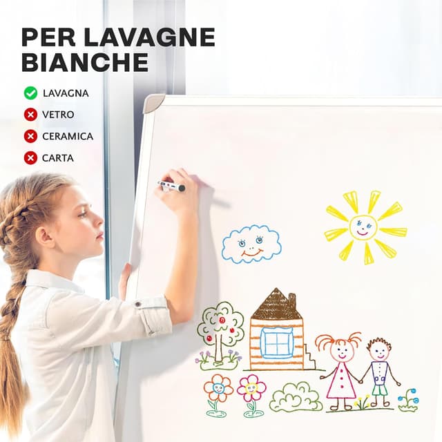 Detalle de Smart Panda 12 Pennarelli per Lavagnette 🖊