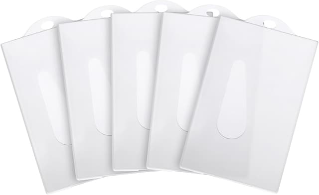 Detalle de Vicloon ID Badge Holder 5Pcs Blanco
