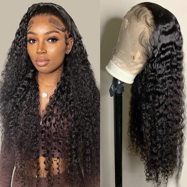 Detalle de Tipiuli Deep Wave Lace Front Wig 26in