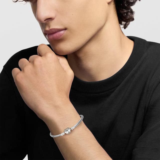 Detalle de ZHUOMOT Charm-Armband aus Sterling-Silber 925 für Damen (Moments-Serie/Schlangenketten), mit Geschenkbox