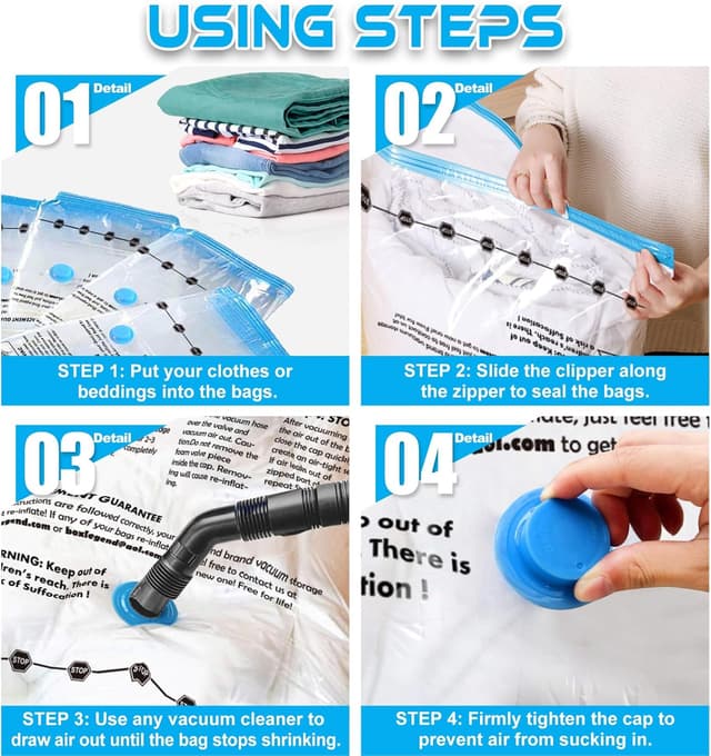 Thumbnail 4 de BoxLegend Bolsas al Vacío, 10 Grandes para Ahorro de Espacio