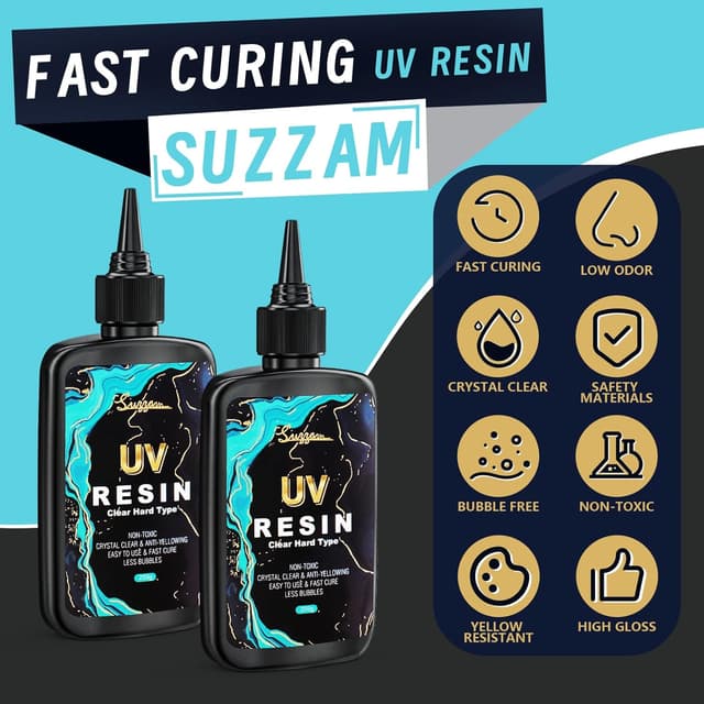Detalle 2 de UV Harz 500g „Upgrade UV Resin“ – kristallklares, schnell aushärtendes UV-Epoxidharz für DIY