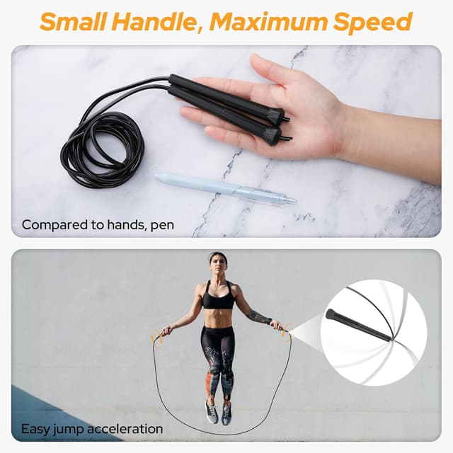 Thumbnail 2 de Euqvunn Corda per Saltare Professionale 3 m