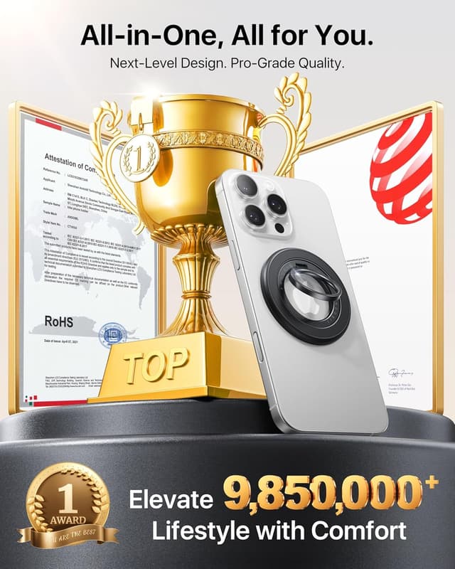 Thumbnail 5 de andobil 2025 3rd Gen Magnetic Phone Grip for MagSafe 1