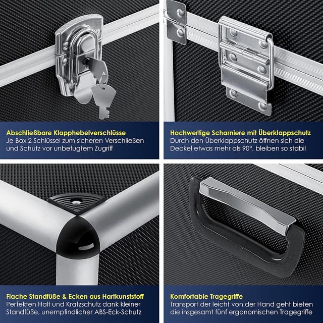 Detalle 1 de Masko 3er SET Alu Boxen 200 L