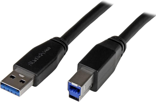 Detalle de StarTech.com USB-3.0-Kabel A auf B (M/M), 30 ft (ca. 10 m) – für längere Verbindungen