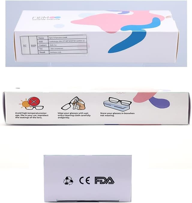 Thumbnail 6 de Firmoo Lesebrille mit Sehstärke 0,5 und Blaulichtfilter für den Computer (TR90, transparent)