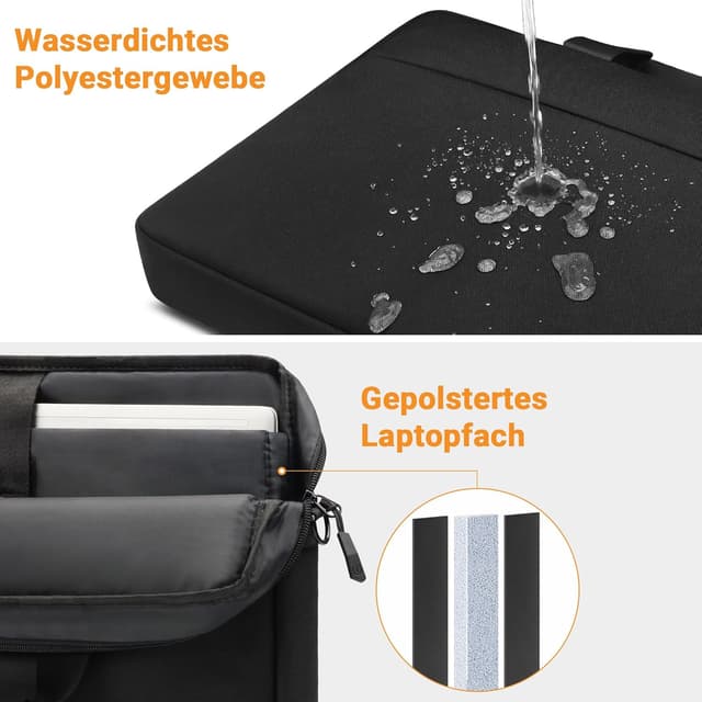 Detalle 1 de TECOOL Laptoptasche 16 Zoll für 16,54 Zoll