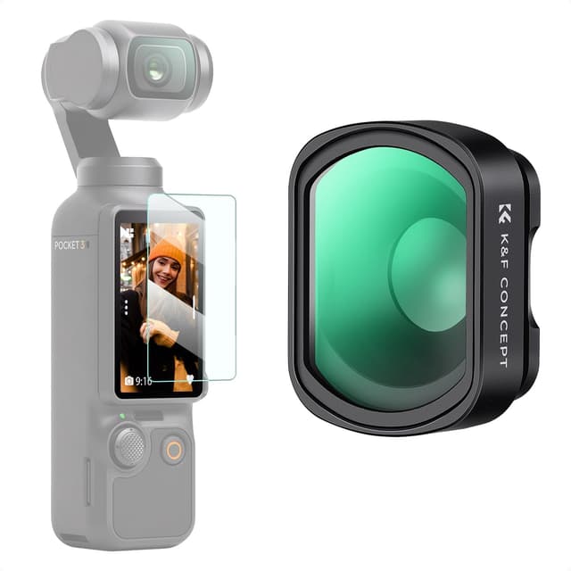 Detalle de K&F CONCEPT 10X Makro-Objektivfilter für DJI Osmo Pocket 3 – Nahaufnahme-Linse mit Magnetmontage