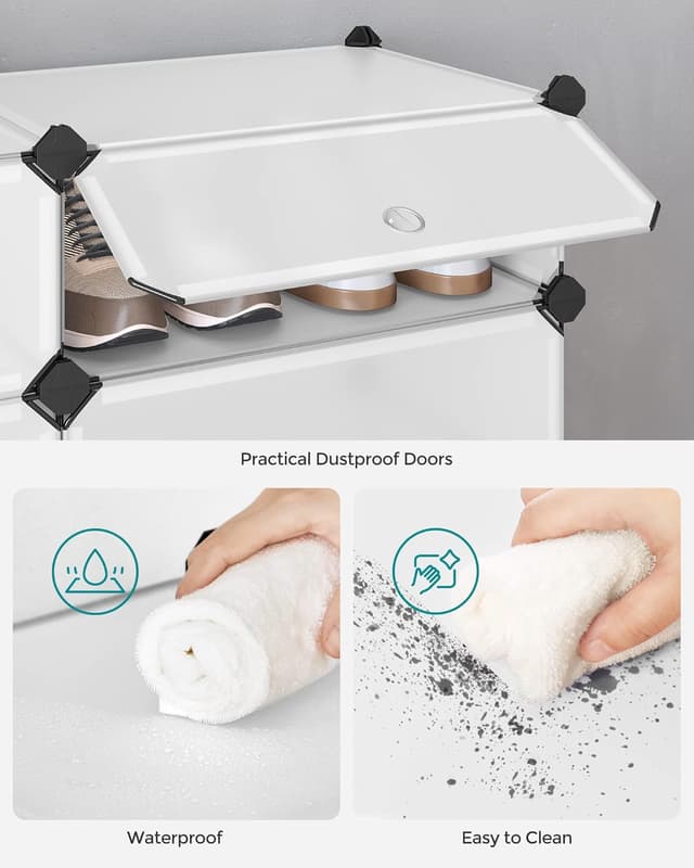 Thumbnail 5 de SONGMICS Cubos Zapatero Modular, Estantería Metálica 10 Ranuras